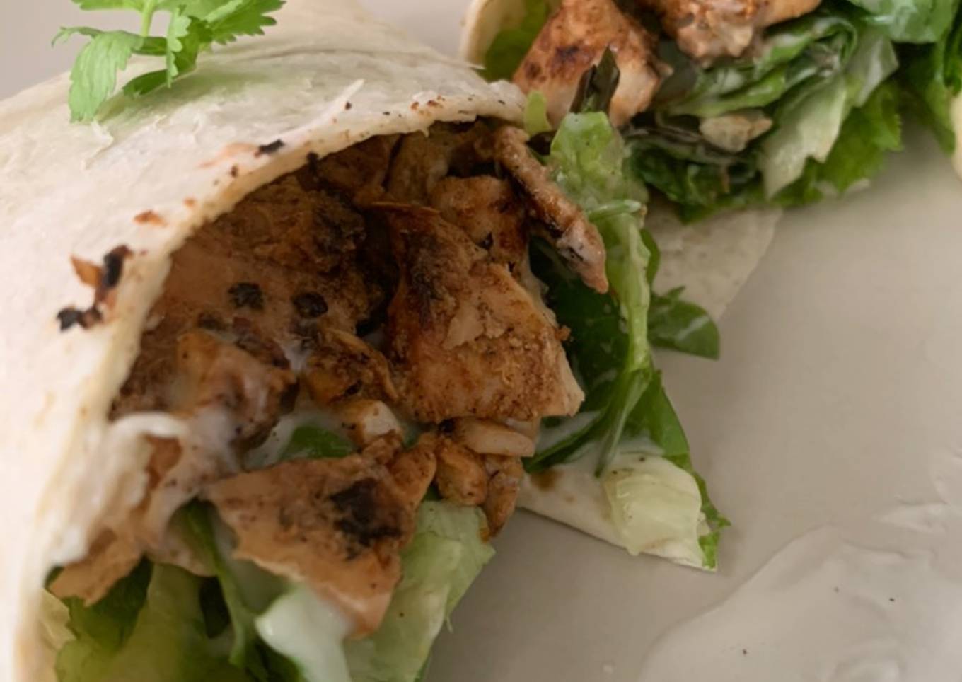 Indian Tandoori Chicken Wrap