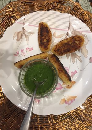A picture of Green mango kebabs.