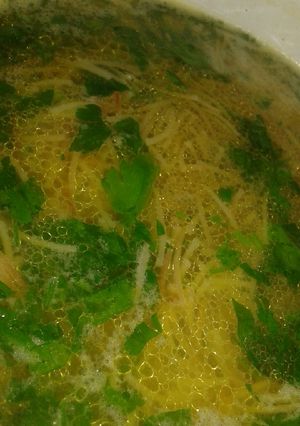 صورة لوصفة شوربة الشعيرية