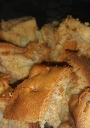 Une photo de Cake pommes et cannelle