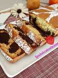 Plumcake de chocolate amarmolado