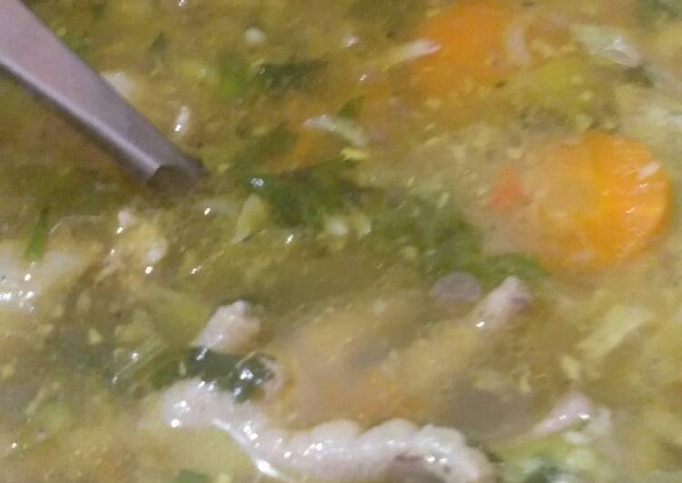 Langkah memasak Sup ayam pedas, Anti Gagal