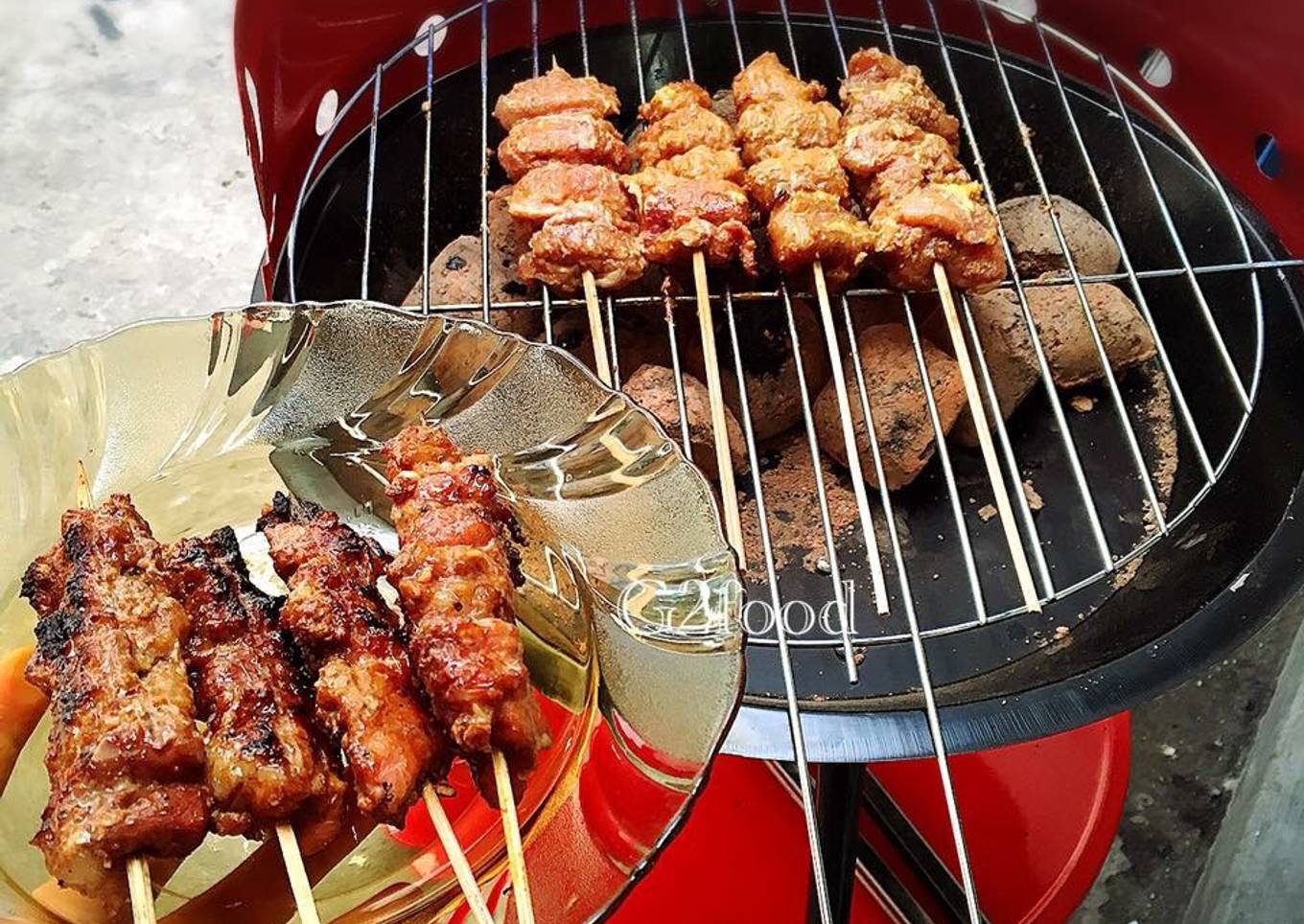Sate Babi Papua Saos Merah