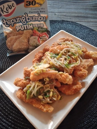 Cara Gampang Membuat Resep Ayam Lapis Tepung Siram Tauge bersama Dapur Kobe yang Lezat Anti Ribet, Sempurna