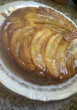 Une photo de 💃Cake 🍰banane 🍌 façon tatin🍃🪺