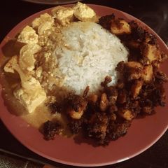 A picture of Sour Chilli potato & sweet turmeric paneer (Veg).