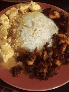 A picture of Sour Chilli potato & sweet turmeric paneer (Veg).