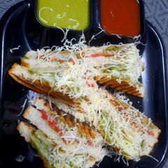 Veg grill cheese sandwich A picture of Veg grill cheese sandwich.