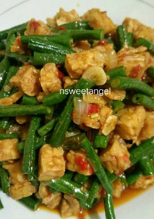 Foto resep Oseng/tumis tempe cah kacang panjang pedas