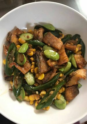 Foto resep Tumis pete ikan gabus