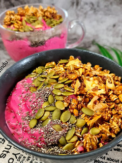 Foto resep Pinky Smoothies Ice Cream (Buah Naga, Mangga, Pisang, Stroberi)