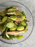Tumis tuna bunga bawang