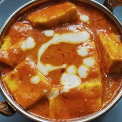 A picture of Shahi Paneer without onion and garlic.