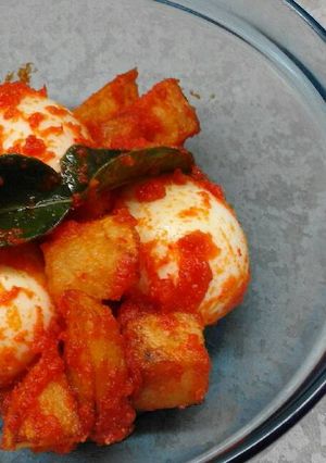 Foto resep Balado Telur Kentang