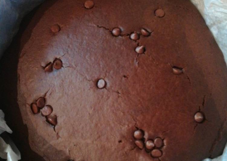 Bizcocho de chocolate sin azúcar y sin lactosa