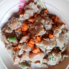 A picture of Dansulu made with flour.