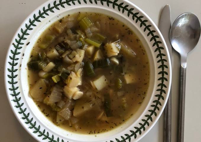 Recipe of Andrew Copley Use-up Apple &amp; Mixed Vegetable Soup