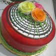 Fruit cake with oven base