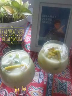 Foto resep Es Alpukat Susu Kelapa Muda