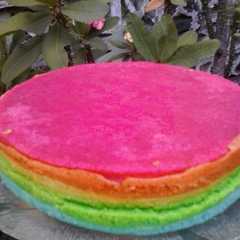 รูปของ Rainbow cake simple & irit