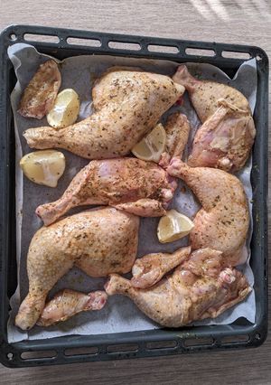 Una foto de Contramuslos al horno