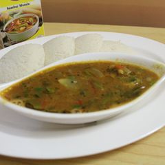 A picture of Small onion Sambhar.