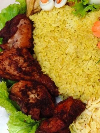 Langkah Gampang Membikin Resep Ayam bumbu nasi tumpeng cinta yang Sempurna Anti Ribet, Lezat