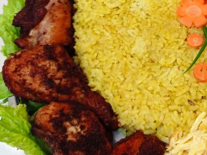 Langkah Gampang Membikin Resep Ayam bumbu nasi tumpeng cinta yang Sempurna Anti Ribet, Lezat
