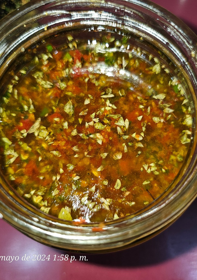 Una foto de Chimichurri casero