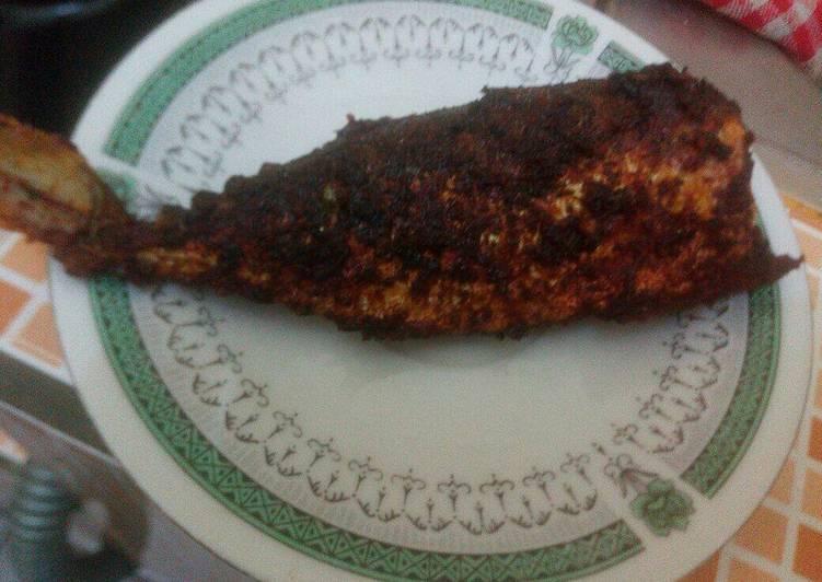 Kembung goreng bumbu bakar padang