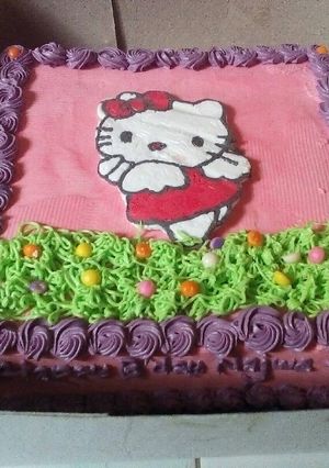Foto resep Cake ultah hello kitty