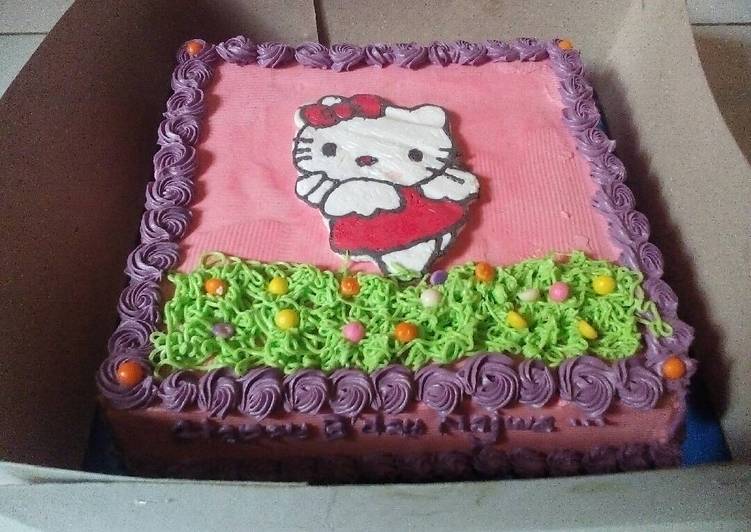 6 Bahan Bikin Cake Ultah Hello Kitty Yang Lezat Cookandrecipe Com