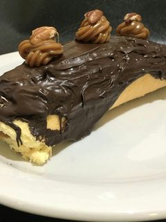 Una foto de Pionono sin gluten relleno con dulce de leche