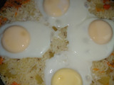 Arroz con papa y huevo