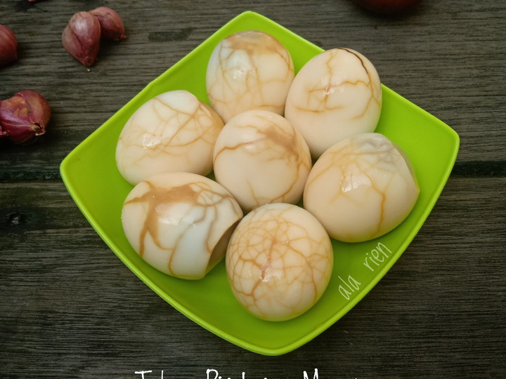 Yuk intip, Bagaimana cara membuat Telur Pindang Marmer sajian Hari Raya  nikmat