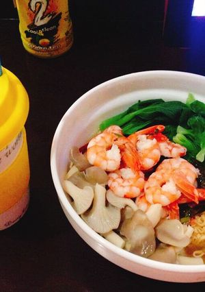 Hình của món Mì Nấm Tôm.