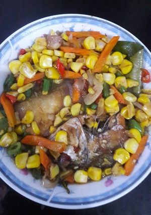 Foto resep Ikan peda tumis jagung manis