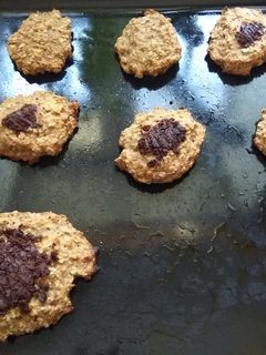 Una foto de Galletas fit de avena y plátano