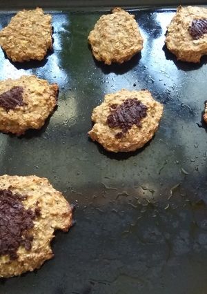 Una foto de Galletas fit de avena y plátano