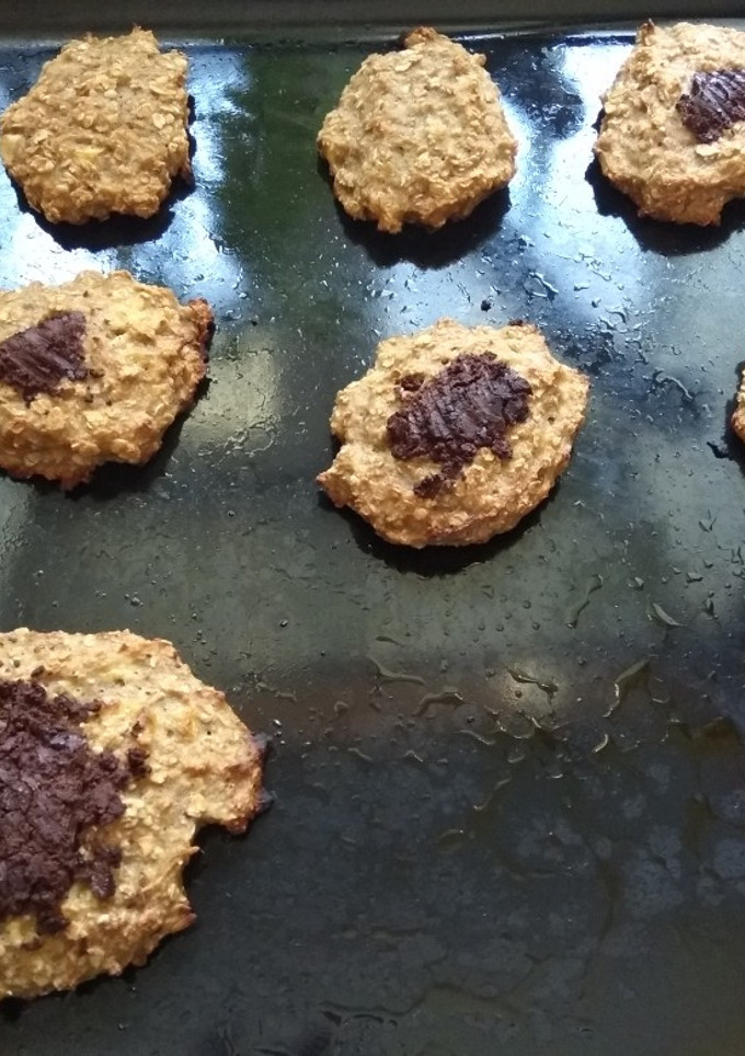 Una foto de Galletas fit de avena y plátano