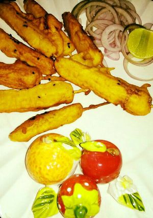 A picture of Baby corn fritters.
