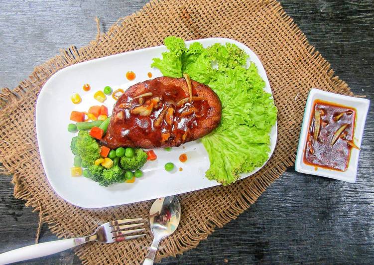 Resep Steak Tempe Saus Barbeque