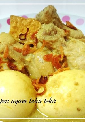 Foto resep Opor ayam tahu telur