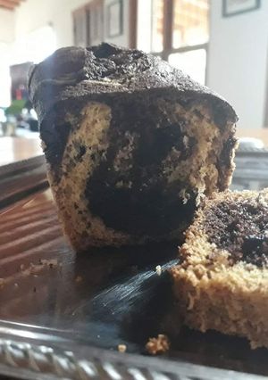 Una foto de Budín marmolado.