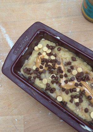 Une photo de Gâteau au cookie et beurre de cacahouète