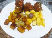 Una foto de pollo de corral de españa