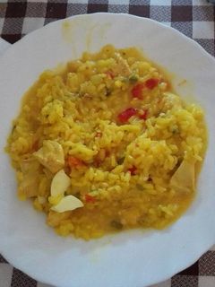 Una foto de Arroz con pollo