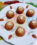 Healthy tasty delicious soybean flour dry fruits ladoo