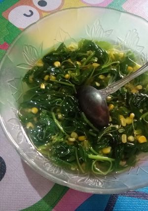 Foto resep Sayur Bayam Jagung Bening