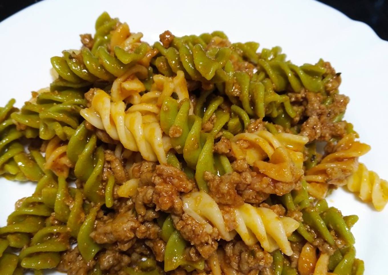 Pasta vegetal a la boloñesa